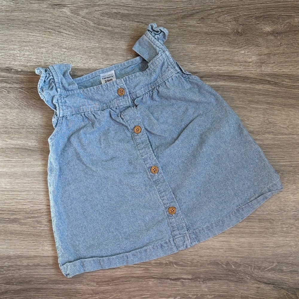 Carter's baby girls denim top